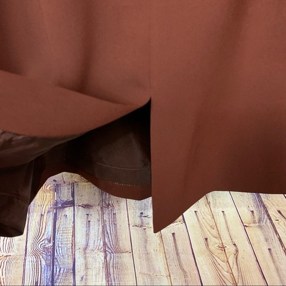 Rena Rowan Cranberry Red Lined Pencil Skirt - Picture 6 of 11